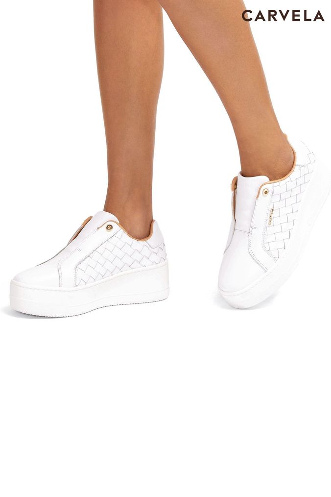Carvela discount metallic trainers