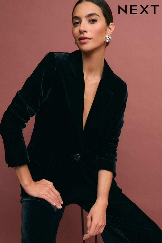 Buy Women s Black Blazer Petite Coatsandjackets Online Next UK