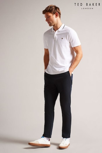 Ted Baker Slim Fit Haydae Textured Chinos Trousers (B48603) | £90