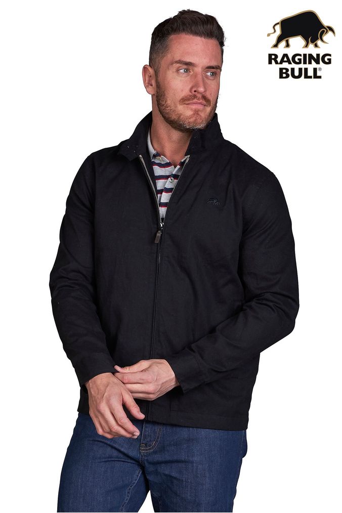 Men s Black Harrington Jackets Next Official Site