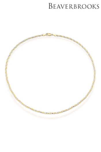 Beaverbrooks 9ct Gold Plait Necklace (B48871) | £450