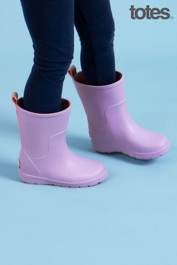 Totes select Purple Childrens Charley Welly Boots (B49047) | £20
