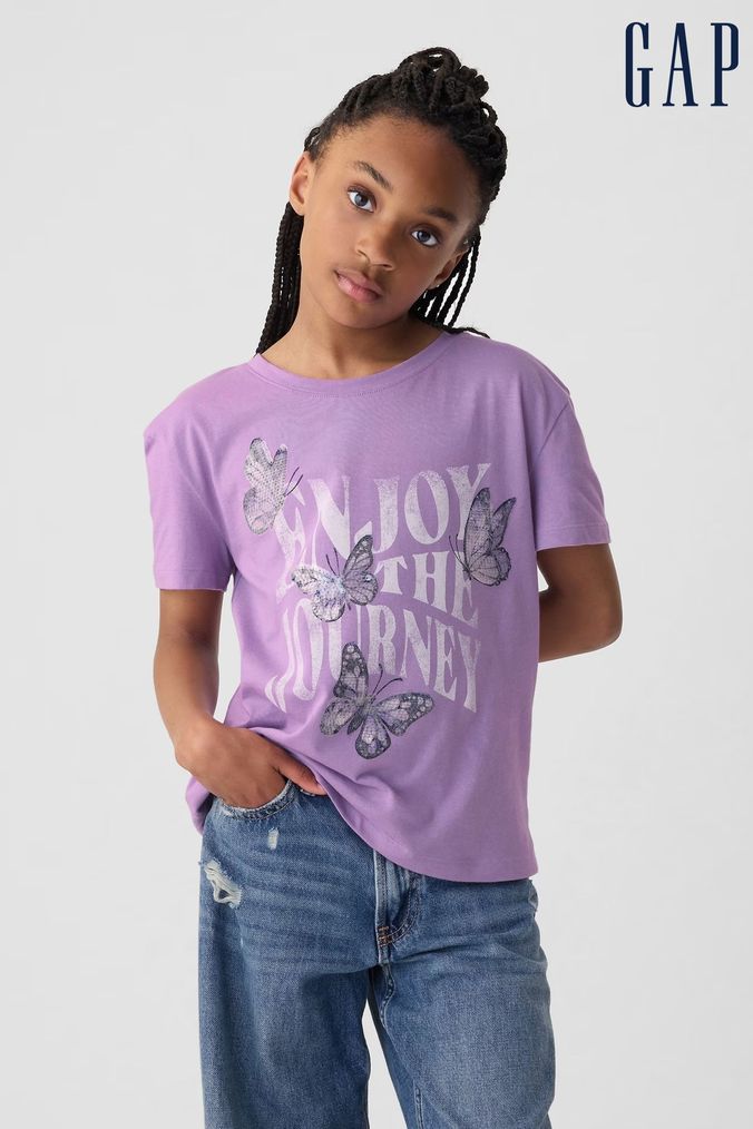 Shirts Purple Gap Online side panel sweatshirt ParallaxShops Buy Newborn Boys Older Boys Older Girls Women s Younger Girls T