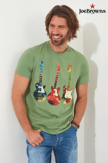 Joe Browns Green Colourful Guitar Graphic T-Shirt (B49273) | £27