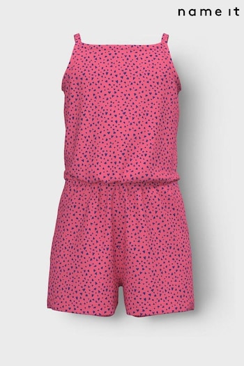 Name It Pink Printed Playsuit (B49280) | £12