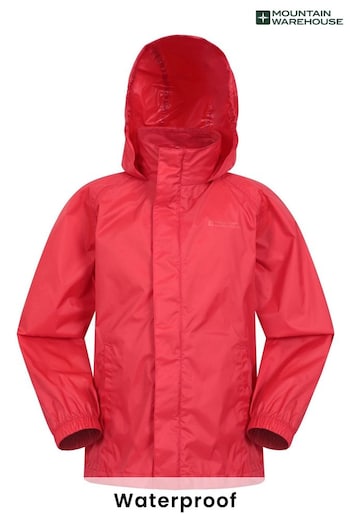 Mountain Warehouse Red Kids Pakka Waterproof Jacket (B49388) | £25