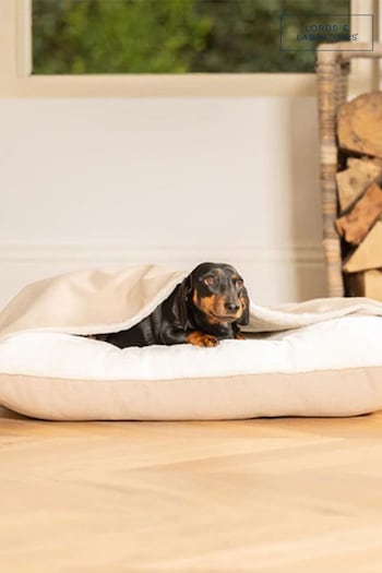 Lords and Labradors Oatmeal Savanna Sleepy Burrows Dog Bed (B49421) | £100 - £140
