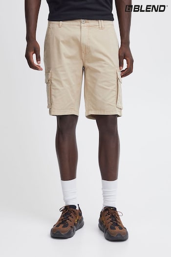 Blend Cream Stretch Cargo Shorts (B49441) | £45