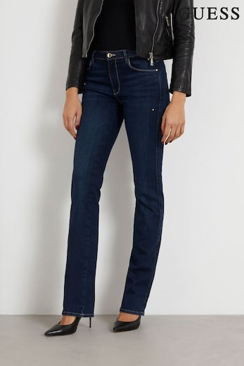 Guess FL8TMT Dark Blue Straight Leg Jeans (B49455) | £105