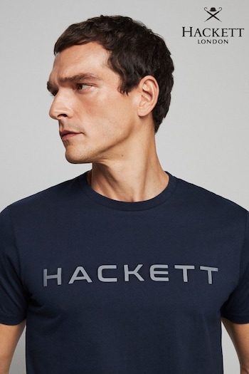 Hackett London Men Blue Short Sleeves T-Shirt (B49644) | £55