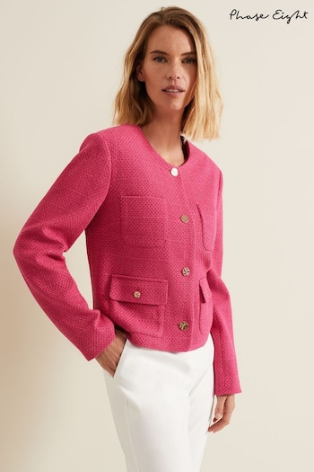 Phase Eight Pink Ripley Boucle Jacket (B49721) | £149