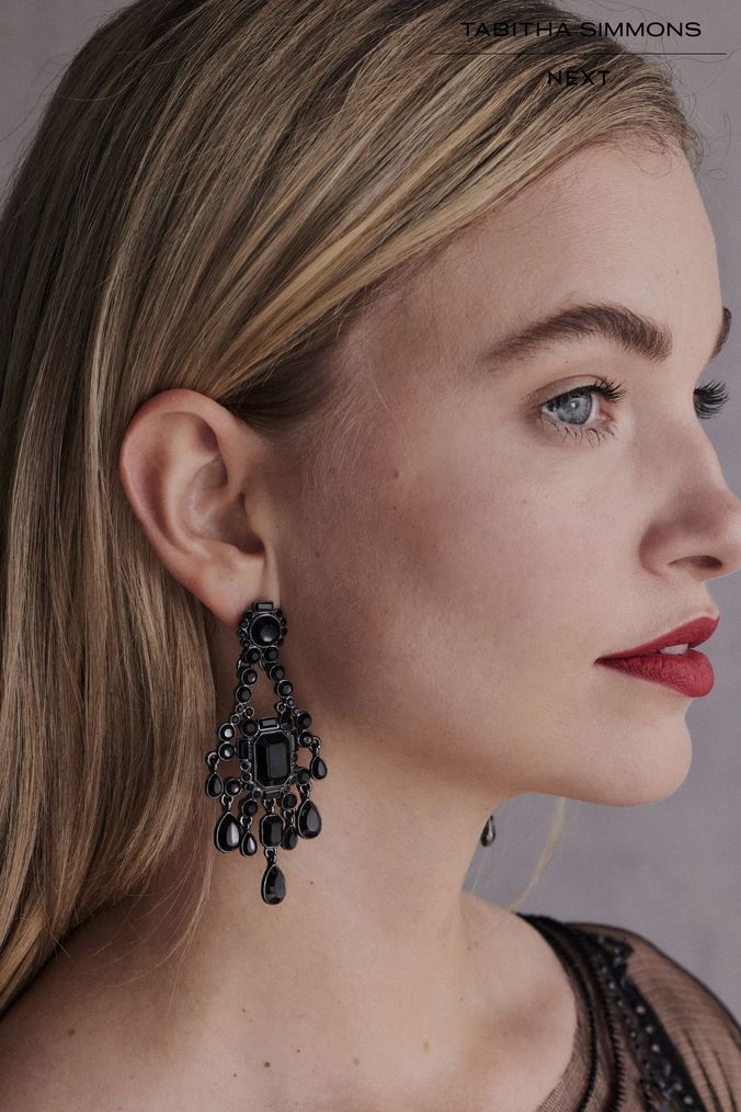 Black Earrings Black Drop Earrings For Women Next UK