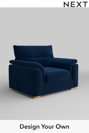 Plush Velvet Easy Clean/Navy Hayden Highback (B50150) | £499 - £1,325