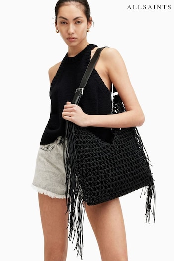 AllSaints Black Sabine Shoulder Bag (B50152) | £199