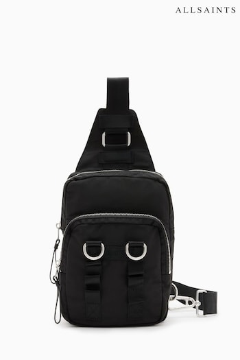 AllSaints Black Steppe Sling Bag (B50197) | £129