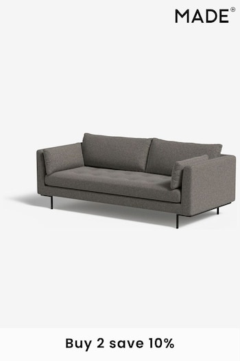 MADE.COM Basket Weave Dark Natural Harlow 3 Seater Sofa (B50248) | £1,099