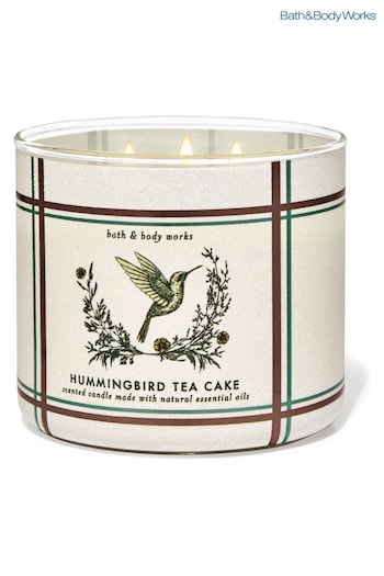 Gifts Under £15 Hummingbird Tea Cake 3-Wick Candle 14.5 oz / 411 g (B50257) | £29.50