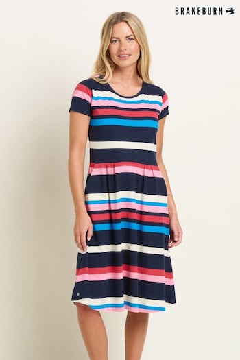 Brakeburn Black Toni Stripe Dress (B50374) | £50