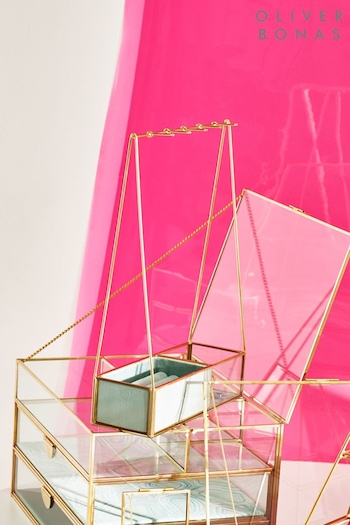 Oliver Bonas Gold Resin Jewellery Stand (B50591) | £40