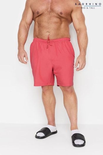 BadRhino Big & Tall Pink Plain Swim Shorts (B50687) | £22