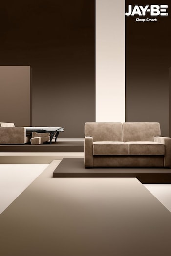 Jay-Be Luxe Velvet Cedar Mink Brown Linea 2 Seater Sofa Bed (B50706) | £2,900