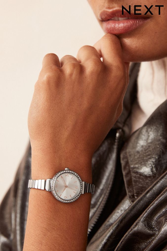Next silver watch best sale