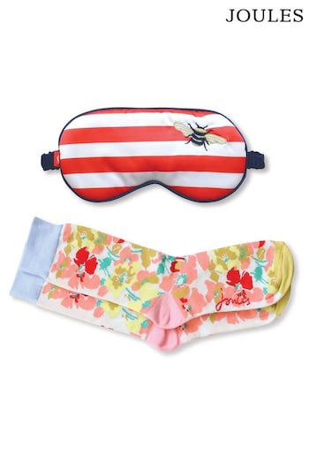 Joules Bright Side Eye Mask and Socks Gift Set In Postabl Box (B50825) | £25