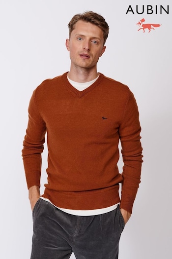 Aubin Eastbourne V-Neck Wool Jumper (B50932) | £79