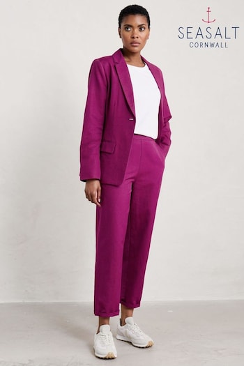 Seasalt Cornwall Purple Westlin Trousers (B50938) | £73