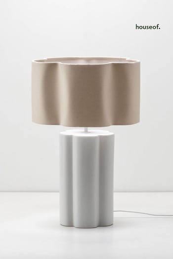 Houseof. White Flower Ceramic Table Light (B51011) | £199
