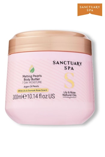 Sanctuary Spa Lily  Rose Natural Oils Melting Pearls Body Butter 300ml (B51099) | £16