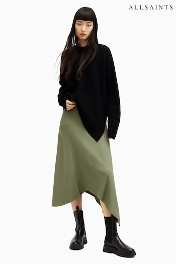 AllSaints Green Gia Skirt (B51220) | £69
