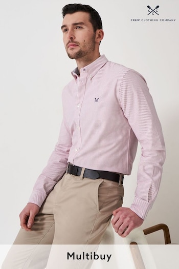 Crew Clothing Company Stripe Cotton Slim Fit Oxford Shirt (B51247) | £59