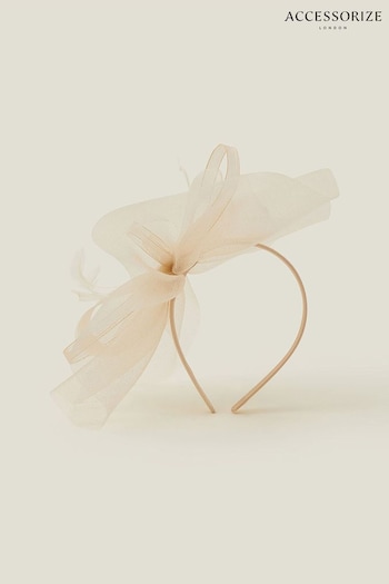 Accessorize Mini Natural Mia Crin Fascinator (B51524) | £30