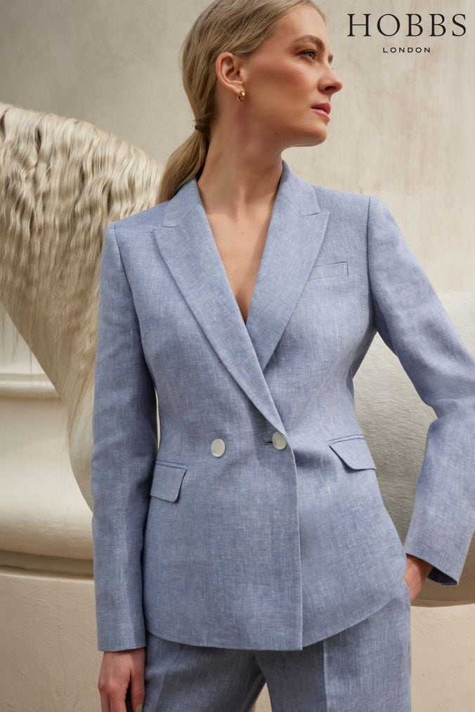Next linen blazer discount