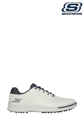 Skechers Cream Mens Go Golf Tempo Grip Flex Shoes (B51580) | £100
