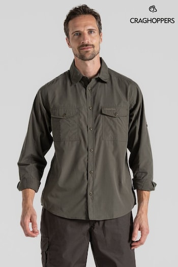 Craghoppers Green Kiwi Long Sleeved Shirt (B51650) | £48