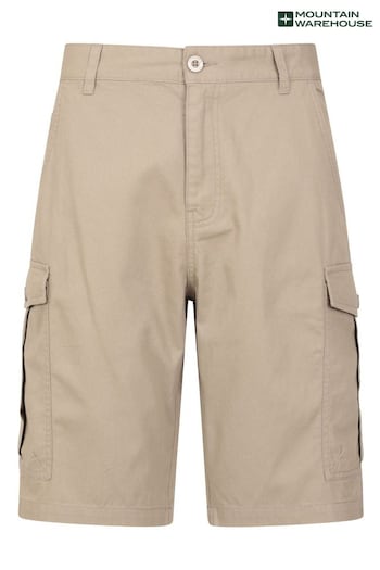Mountain Warehouse Cream Mens Lakeside Cargo twill Shorts (B51890) | £26