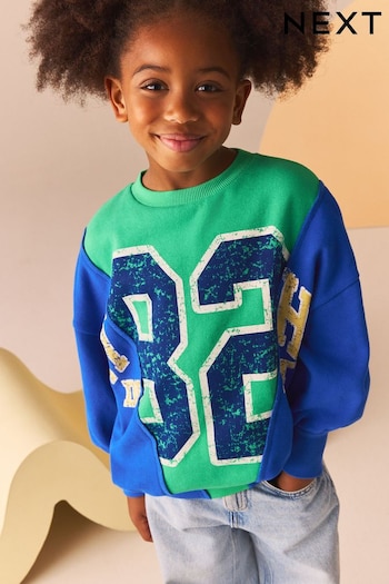 Green/Blue Sweatshirt (3-16yrs) (B51919) | £14 - £19