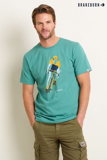 Brakeburn Green Cyclist T-Shirt (B51954) | £29