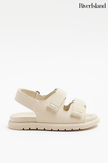 River Island Natural Boys Double Strap Sandals (B52051) | £16