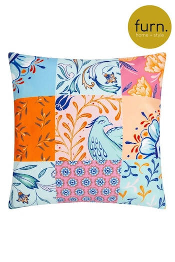 Furn Multicolour Azzar Abstract Outdoor Cushion (B52344) | £19