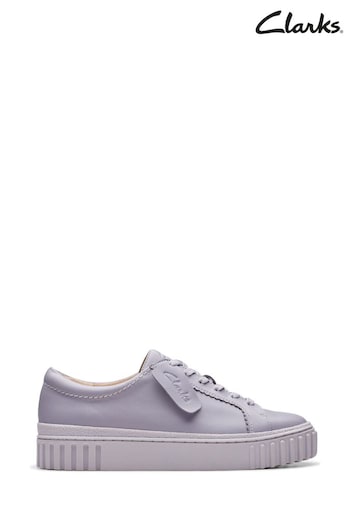 Clarks Purple Leather Mayhill Walk Shoes (B52356) | £90