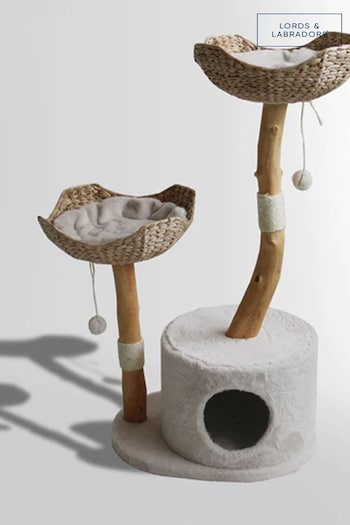 Lords and Labradors Cream Back to Nature Twin Cat Scratch Post (B52474) | £120