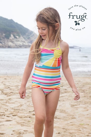 Frugi Blue Stripe Tankini Made From Chlorine Safe And Recycled Materials (B52507) | £26 - £28