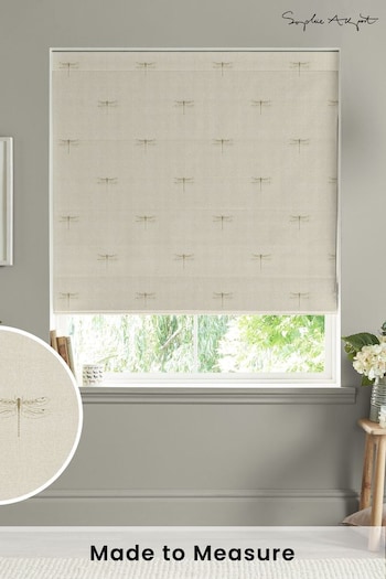 Sophie Allport Neutral Gold Vector Dragonfly Made to Measure Roman Blinds (B52524) | £79