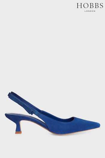 Hobbs Blue Safia Slingback Shoes Scarpe (B52576) | £129