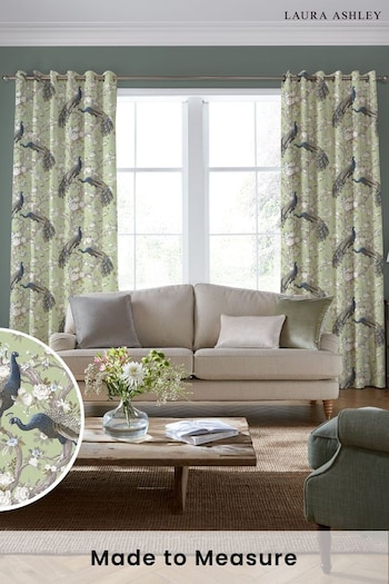Laura Ashley Hedgerow Green Belvedere Made to Measure Curtains (B52623) | £91