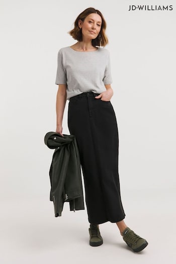 JD Williams 24/7 Black Maxi Skirt (B52651) | £22