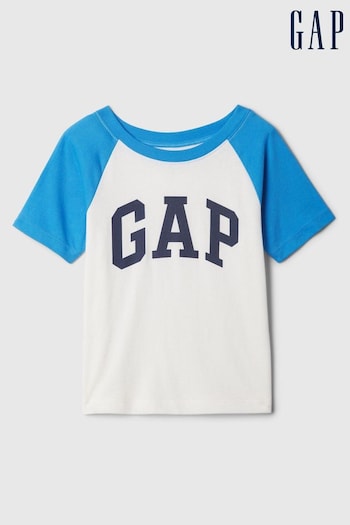 Gap Blue Cotton Logo Short Sleeve Baby T-Shirt (Newborn-5yrs) (B52669) | £8